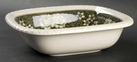 Rusticana Green 8" Square Vegetable Bowl