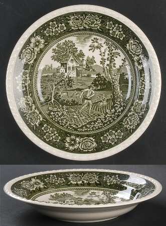 Rusticana Green Rim Soup Bowl