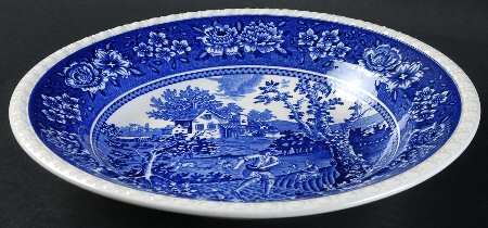 Rusticana Blue Large Rim Soup Bowl