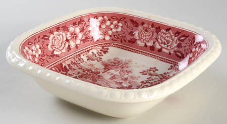 Rusticana Red 7" Square Vegetable Bowl