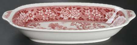 Rusticana Red 12" Oval Vegetable Bowl