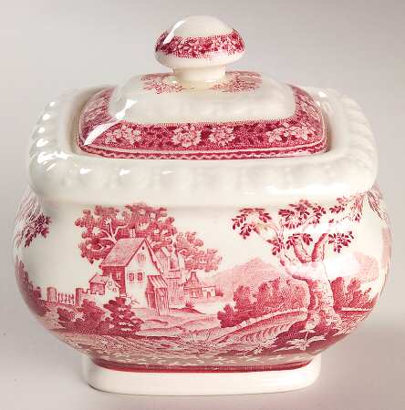 Rusticana Red Sugar Bowl & Lid