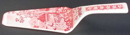 Rusticana Red Solid Ceramic Pie/Cake Server