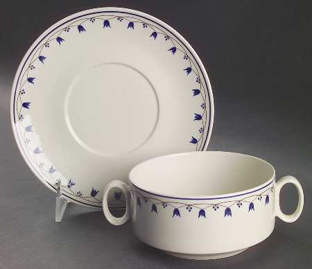 Salzburg Flat Cream Soup Bowl & Saucer Set