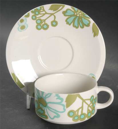 Scarlett Flat Cup & Saucer Set