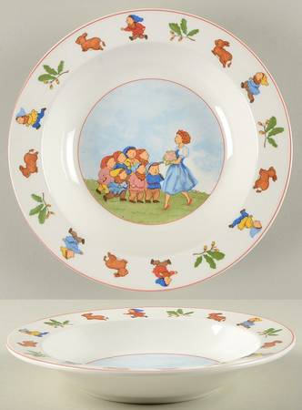 Snow White Rim Soup Bowl
