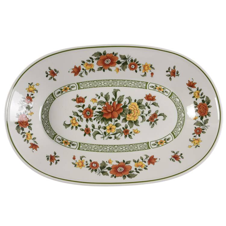 Summer Day 11" Oval Vegetable Bowl