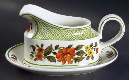 Summer Day Individual Gravy Boat & Plate