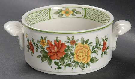 Summer Day Flat Cream Soup Bowl