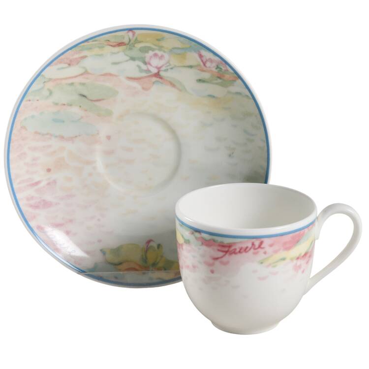 Summer Dreams Flat Demitasse Cup & Saucer Set