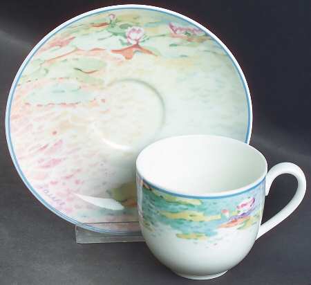 Summer Dreams Flat Demitasse Cup & Saucer Set