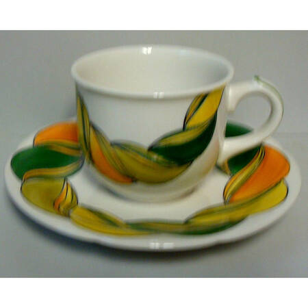 Sweet June Flat Cup & Saucer Set