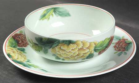 T'Chou Flat Cream Soup Bowl & Saucer Set