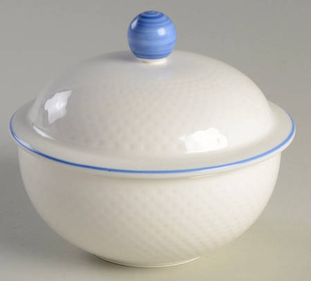 Tipo Blue Sugar Bowl & Lid