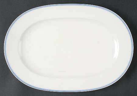 Tipo Blue 13" Oval Serving Platter