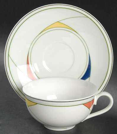 Trio Flat Cup & Saucer Set