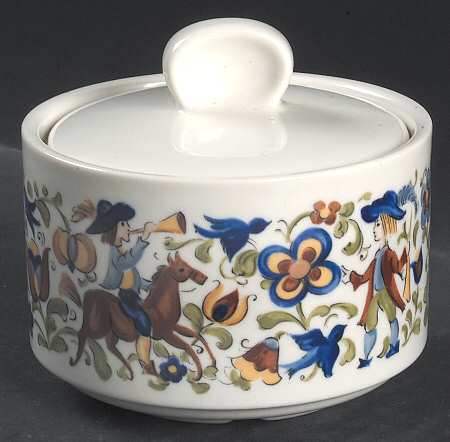 Troubadour Sugar Bowl & Lid