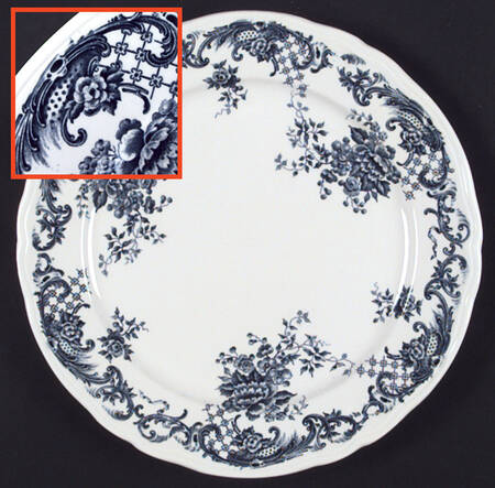 Valeria Blue Salad Plate