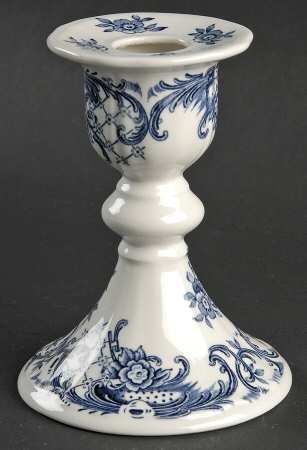 Valeria Blue Tall Candlestick