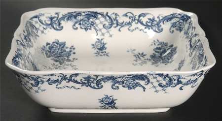 Valeria Blue 7" Square Vegetable Bowl