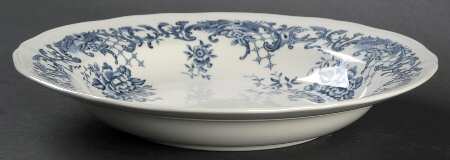 Valeria Blue Rim Soup Bowl