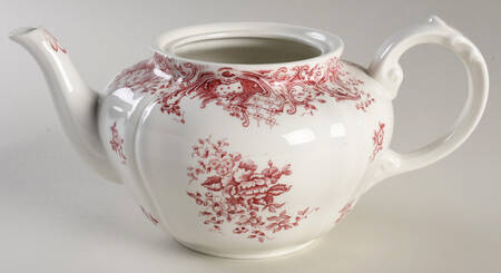 Valeria Red Teapot No Lid