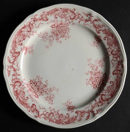 Valeria Red Salad Plate