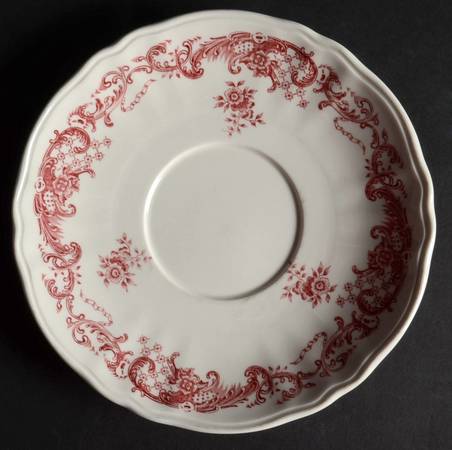 Valeria Red Saucer for Cream Soup Bowl