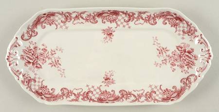 Valeria Red Large Sandwich Tray