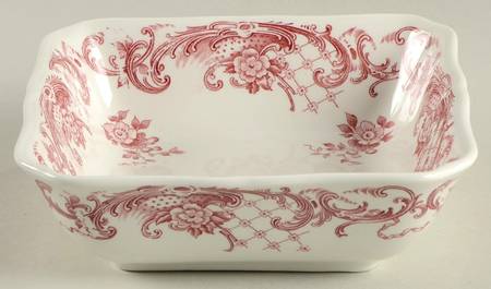 Valeria Red Square Fruit/Dessert (Sauce) Bowl