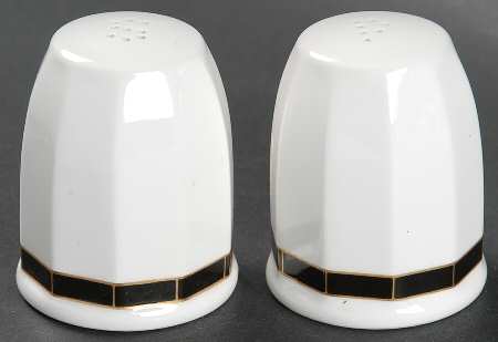 Varia Black and Gold Salt & Pepper Set