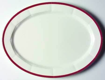 Varia Red 12" Oval Serving Platter