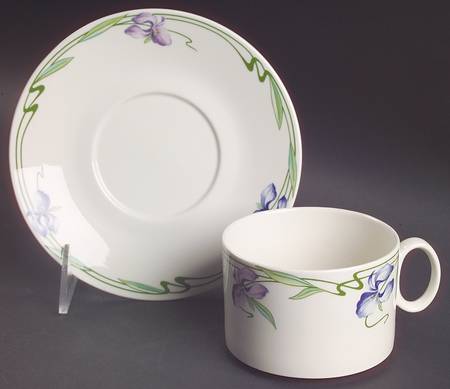 Verona Flat Cup & Saucer Set