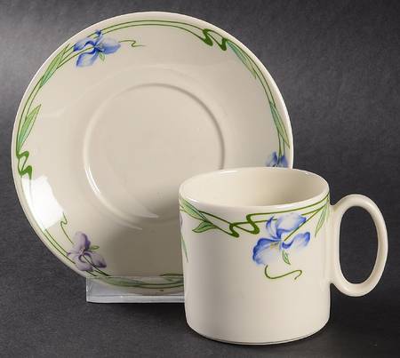 Verona Flat Demitasse Cup & Saucer Set