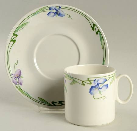 Verona Flat Cup & Saucer Set