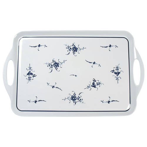 Vieux Luxembourg 19" Rectangular Handled Serving Melamine Tray