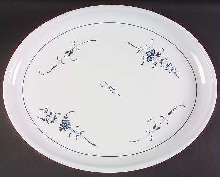 Vieux Luxembourg 19" Oval Plastic Serving Tray