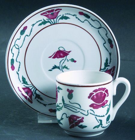 VIL2 Flat Demitasse Cup & Saucer Set