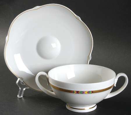 Viva Flat Cream Soup Bowl & Saucer Set