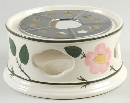 Wild Rose (Pink Flowers) 2 Piece Warmer Stand