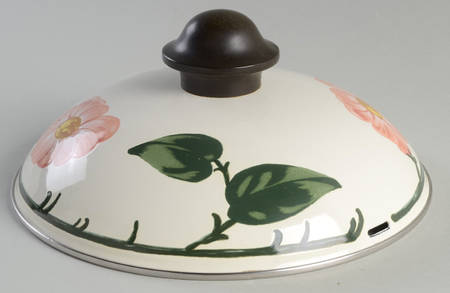 Wild Rose (Pink Flowers) 3.5 Quart Metal Covered Casserole, Lid Only