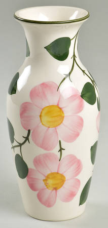 Wild Rose (Pink Flowers) 6" Vase
