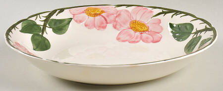 Wild Rose (Pink Flowers) Coupe Soup Bowl