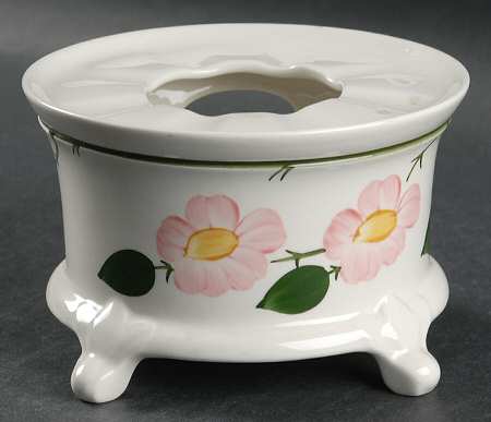 Wild Rose (Pink Flowers) China Warmer Stand