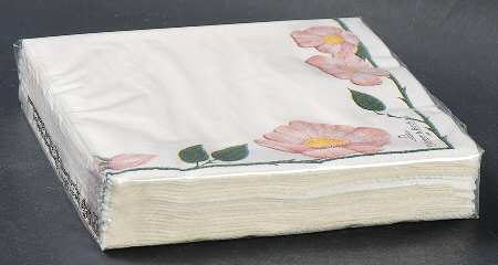 Wild Rose (Pink Flowers) Package of Paper Cocktail Napkins