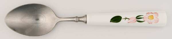 Wild Rose (Pink Flowers) Oval Place Soup Spoon