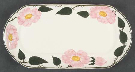 Wild Rose (Pink Flowers) Large Sandwich Tray