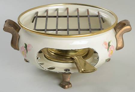 Wild Rose (Pink Flowers) Warmer Stand & Burner