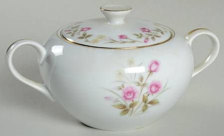 Tea Rose Sugar Bowl & Lid