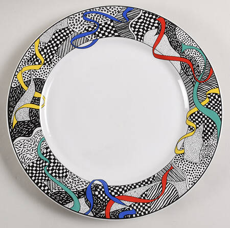 Color Waves 12" Chop Plate (Round Platter)